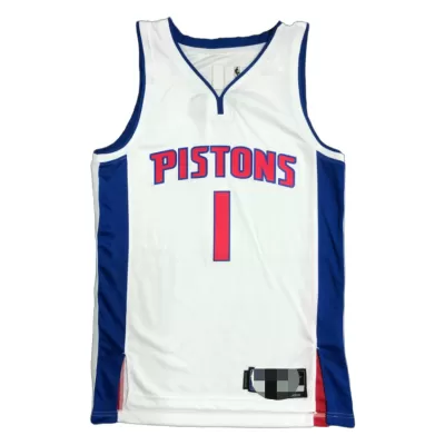 Detroit Pistons Allen Iverson #1 2021/22 Swingman Jersey White for men - Association Edition - uafactory