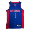 Detroit Pistons Allen Iverson #1 2021/22 Swingman Jersey Blue for men - Association Edition - uafactory