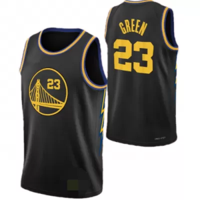 Men's Golden State Warriors Green #23 Black Retro Jersey 2021/22 - City Edition - uafactory