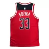 Washington Wizards Kyle Kuzma #33 2021/22 Swingman Jersey Red for men - Association Edition - uafactory