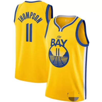 Men's Golden State Warriors Thompson #11 Gold Retro Jersey 2020/21 - Statement Edition - uafactory