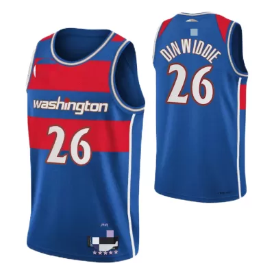 Washington Wizards Spencer Dinwiddie #26 2021/22 Swingman Jersey Royal for men - City Edition - uafactory