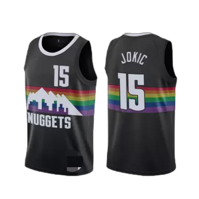 Denver Nuggets Nikola Jokic #15 Swingman Jersey Black for men - City Edition - uafactory