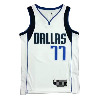 Dallas Mavericks Luka Doncic #77 2021/22 Swingman Jersey White for men - Association Edition - uafactory