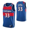 Washington Wizards Kyle Kuzma #33 2021/22 Swingman Jersey Royal for men - City Edition - uafactory