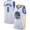 Men's Golden State Warriors Thompson #11 White Retro Jersey 2019/20 - Association Edition - uafactory