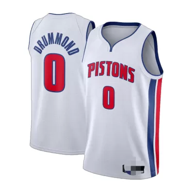 Detroit Pistons Drummond #0 2020/21 Swingman Jersey White for men - Association Edition - uafactory