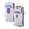 Detroit Pistons Drummond #0 Swingman Jersey Silver for men - Statement Edition - uafactory