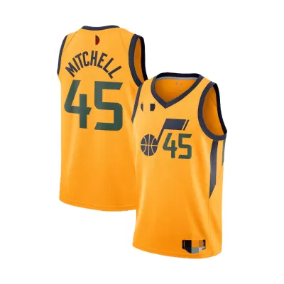 Utah Jazz Mitchell #45 Swingman Jersey Gold for men - Statement Edition - uafactory