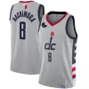 Washington Wizards Rui Hachimura #8 2020/21 Swingman Jersey Gray for men - City Edition - uafactory