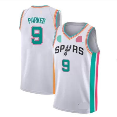 San Antonio Spurs Tony Parker #9 2021/22 Swingman Jersey White for men - City Edition - uafactory