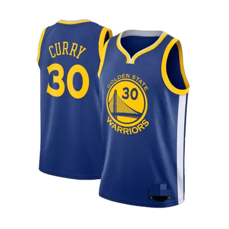 Men's Golden State Warriors Curry #30 Blue Retro Jersey 2019/20 - Icon Edition - uafactory