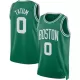 Boston Celtics Jayson Tatum #0 2021 Swingman Jersey Green for men - Association Edition - uafactory