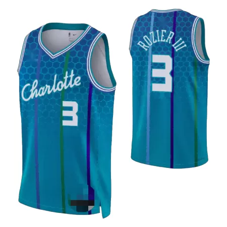 Charlotte Hornets Terry Rozier #3 2021/22 Swingman Jersey Blue for men - City Edition - uafactory