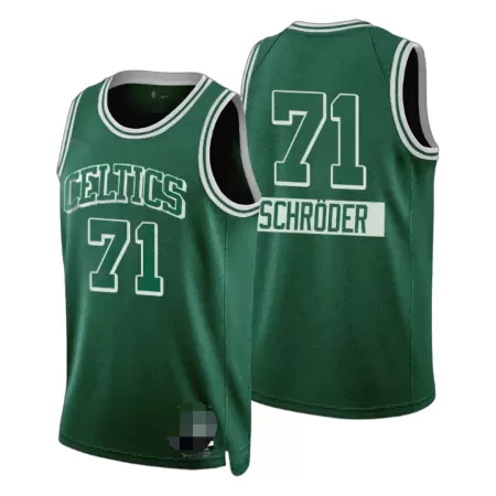 Boston Celtics Dennis Schroder #71 2021/22 Swingman Jersey Green for men - City Edition - uafactory