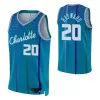 Charlotte Hornets Gordon Hayward #20 2021/22 Swingman Jersey Blue for men - City Edition - uafactory