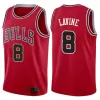 Chicago Bulls LaVine #8 Swingman Jersey Red for men - Association Edition - uafactory