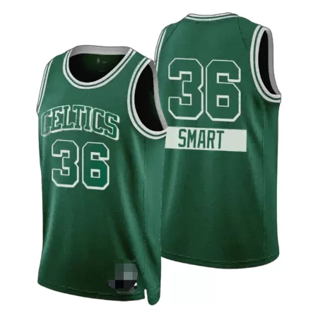 Boston Celtics Marcus Smart #36 2021/22 Swingman Jersey Green for men - City Edition - uafactory
