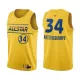 All Star Giannis Antetokounmpo #34 2021 Swingman Jersey Yellow for men - uafactory