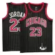 Chicago Bulls Michael Jordan #23 Swingman Jersey Black for men - Statement Edition - uafactory