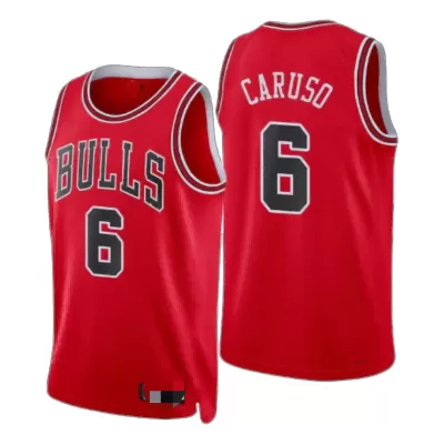 Chicago Bulls Alex Caruso #6 2021 Swingman Jersey Red for men - Association Edition - uafactory