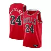 Chicago Bulls Markkanen #24 2020/21 Swingman Jersey Red for men - Association Edition - uafactory