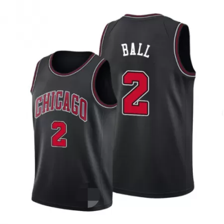 Chicago Bulls Lonzo Ball #2 Swingman Jersey Black for men - Statement Edition - uafactory
