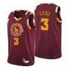 Cleveland Cavaliers Ricky Rubio #3 2021/22 Swingman Jersey Wine for men - City Edition - uafactory