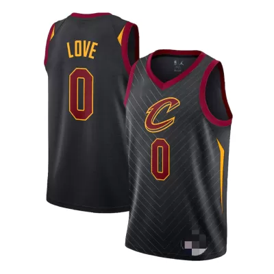 Cleveland Cavaliers Love #0 2020/21 Swingman Jersey Black for men - Statement Edition - uafactory