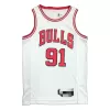 Chicago Bulls Dennis Rodman #91 2021/22 Swingman Jersey White for men - Association Edition - uafactory