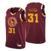 Cleveland Cavaliers Jarrett Allen #31 2021/22 Swingman Jersey Wine for men - City Edition - uafactory