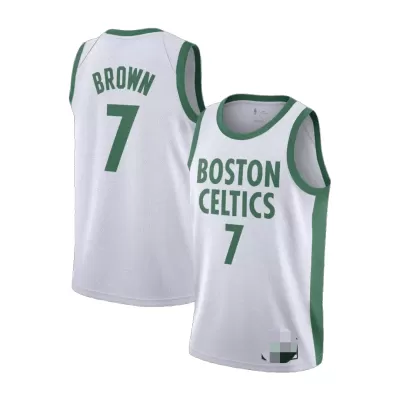 Boston Celtics Brown #7 2020/21 Swingman Jersey White for men - City Edition - uafactory