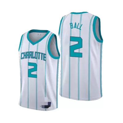 Charlotte Hornets Ball #2 2020/21 Swingman Jersey White for men - Association Edition - uafactory