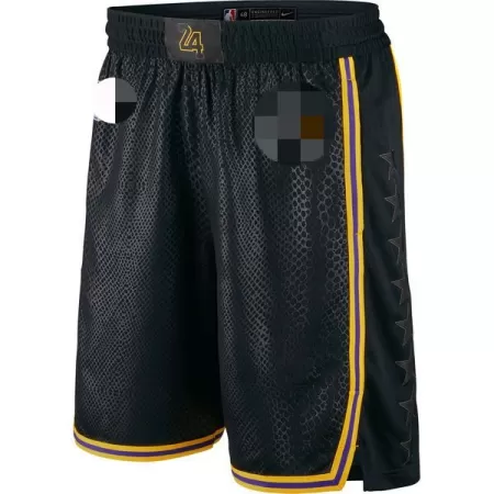 Men's Los Angeles Lakers Black Basketball Shorts - City Edition - uafactory