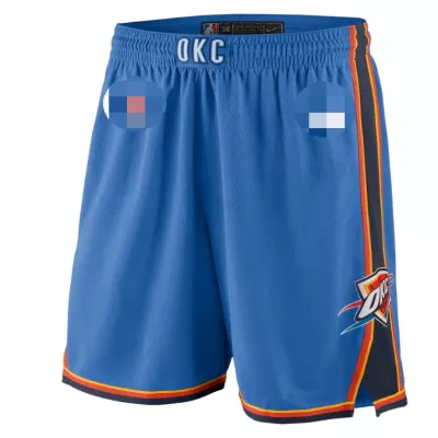 Men's Oklahoma City Thunder Blue Basketball Shorts 2020/21 - Icon Edition - uafactory