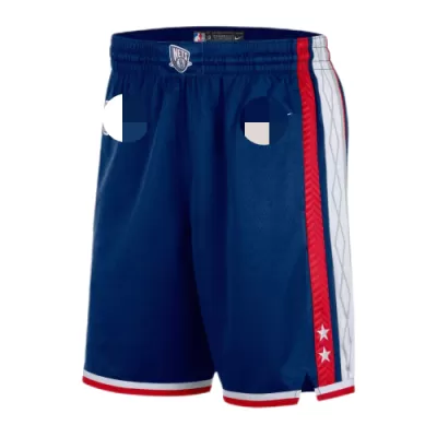 Men's Brooklyn Nets Navy Basketball Shorts 2021/22 - City Edition - uafactory