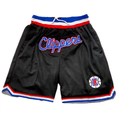 Men's Los Angeles Clippers Black Basketball Shorts - uafactory
