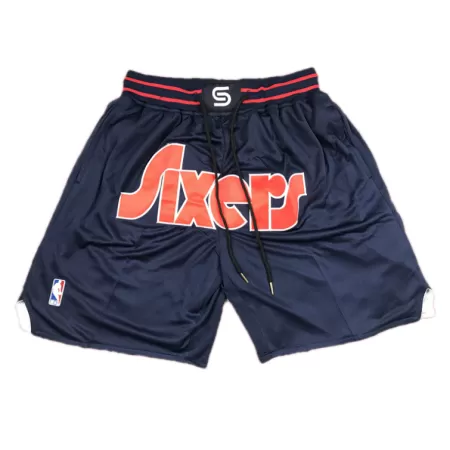 Men's Philadelphia 76ers Navy Basketball Shorts - uafactory