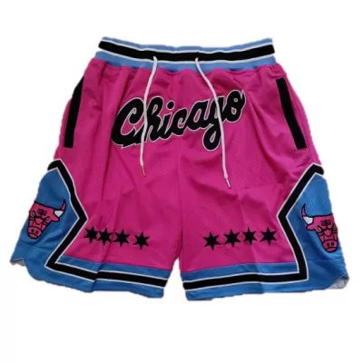 Men's Chicago Bulls Pink Basketball Shorts - uafactory