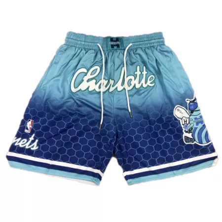 Men's Charlotte Hornets Blue Basketball Shorts - uafactory