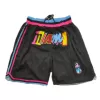 Men's Miami Heat Black Basketball Shorts - uafactory