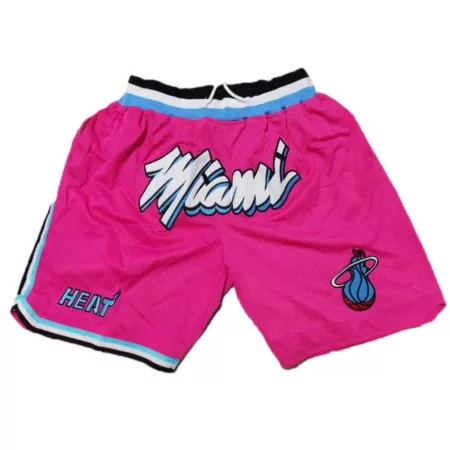 Men's Miami Heat Pink Basketball Shorts - uafactory