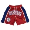 Men's Philadelphia 76ers Red Basketball Shorts - uafactory