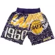 Men's Los Angeles Lakers Purple Basketball Shorts - uafactory