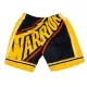 Men's Golden State Warriors Black&Yellow Basketball Shorts - uafactory