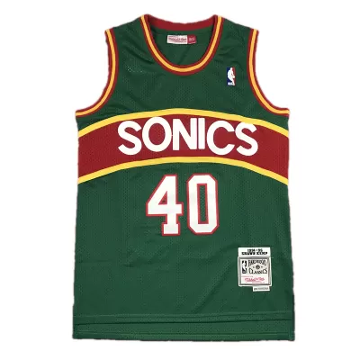 Men's Seattle SuperSonics Shawn Kemp #40 Green Retro Jersey 1994/95 - uafactory