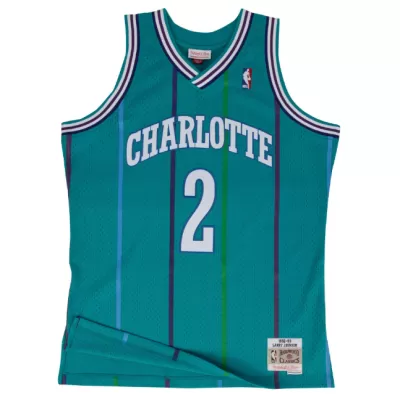 Men's Charlotte Hornets Larry Johnson #2 Retro Jersey 1992/93 - uafactory