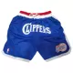 Men's Los Angeles Clippers Blue Basketball Shorts - uafactory