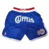 Men's Los Angeles Clippers Blue Basketball Shorts - uafactory