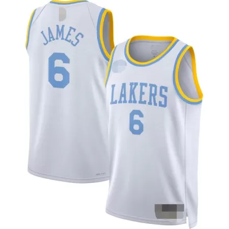 Los Angeles Lakers LeBron James #6 2022/23 Swingman Jersey White for men - Classic Edition - uafactory